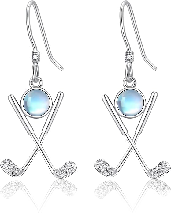 Pickleball/Tennis/Soccer/Volleyball/Golf/Hockey/Basketball Earrings for Women 925 Sterling Sliver Sports Ball Earrings Pickle Ball Dangle Earrings Pickleball Jewelry Gifts for Women Lover