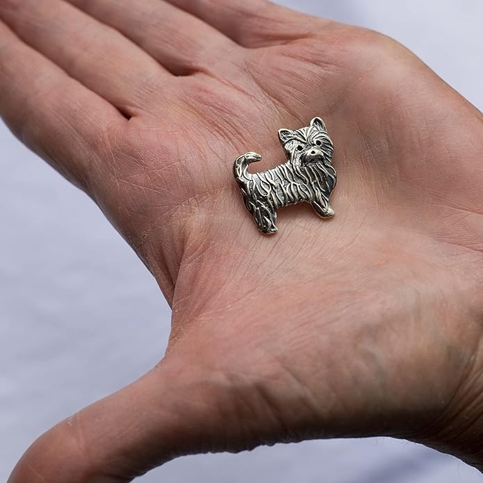 Sterling Silver Yorkie Pendant Gifts for Women - Yorkshire Terrier Gifts – Handcrafted in the USA