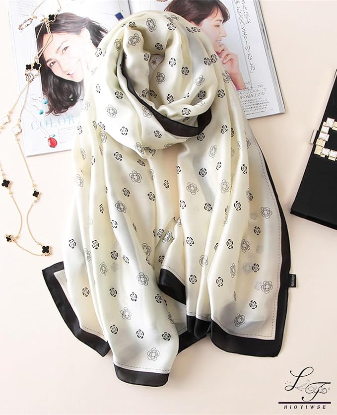 Hioyiwse Shawl Scarf For Women Lightweight Scarves Floral Pattern Formal Evening Dressesformal Shawl Summer Wraps