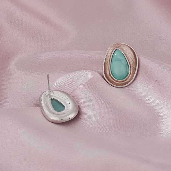 Vintage Chunky Statement Jewelry Set Retro Leaf Floral Geometric Bohemian Boho Bib Necklace Earring Set Fashion Costume Jewelry for Women Girls Wedding Party Prom Unique Gift