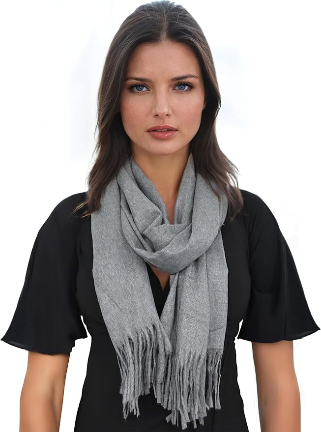 Ocomfly 100% Pashmina Scarf for Women - Premium Womens Scarves - Gift Boxed - Shawls or Wraps - Ultra Soft and Warm