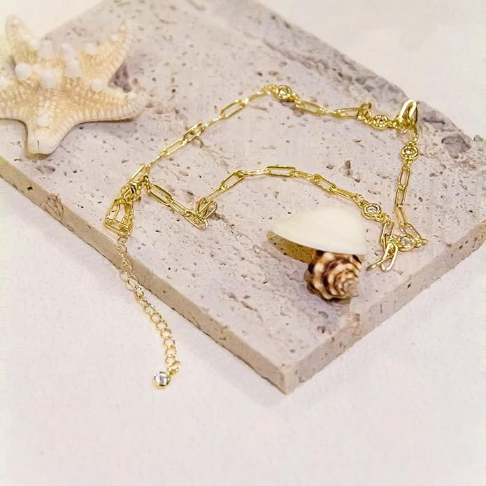 Dainty Necklaces for Women Cute Station Choker Necklace Cubic Zirconia Simulated Diamond Necklace Simple Layering CZ Necklace Trendy Jewelry Gifts