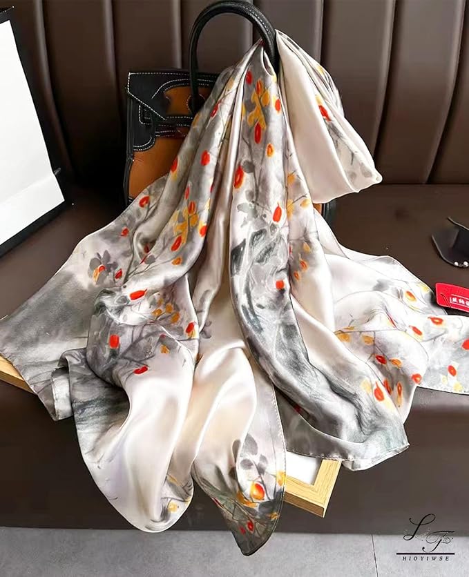 Hioyiwse Shawl Scarf For Women Lightweight Scarves Floral Pattern Formal Evening Dressesformal Shawl Summer Wraps
