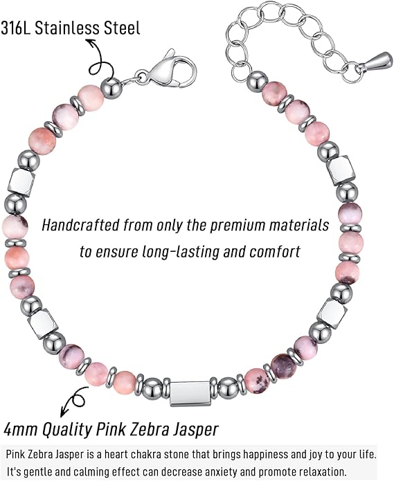 Tiny Gemstone Beaded Bracelets for Women Teen Girls, You are Awesome Jewelry Gifts for Women, Friends, Sister, Mom, Daughter...