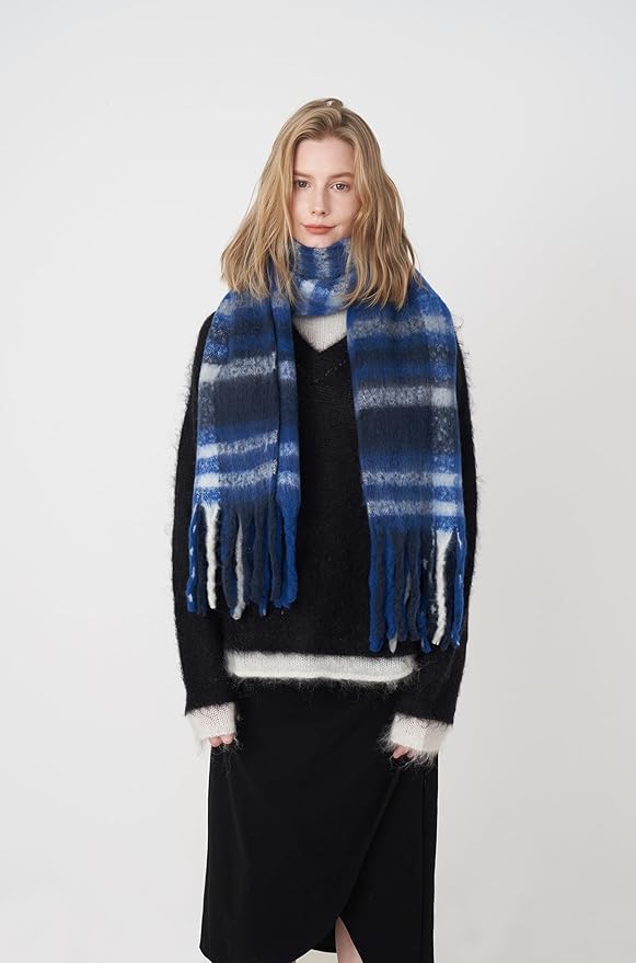 Halemet Vintage Scarfs for Women Warm Shawls and Wraps for Evening Dresses Soft Poncho Coat Thick Cardigan Wrap Cozy 2026
