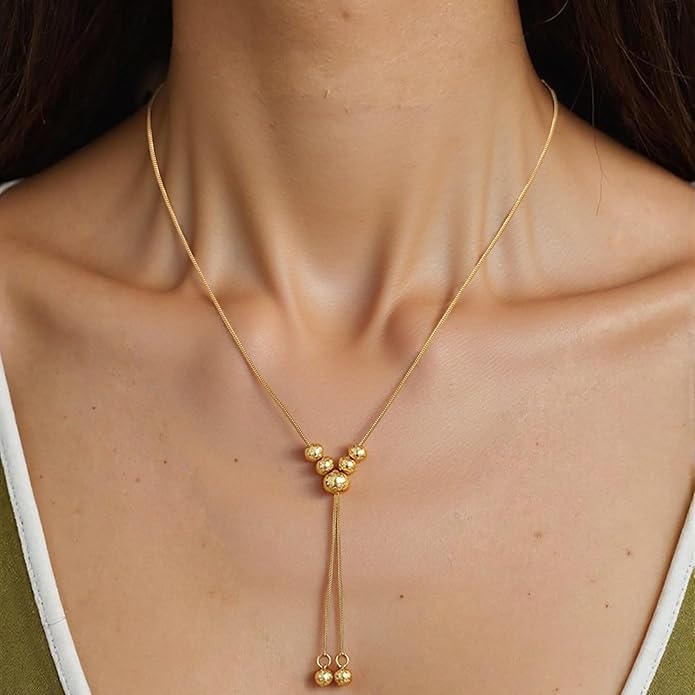 Irregular Y2k Long Y-shaped Necklace with Zircon Inlaid Sparkling Brick Tassel Pendant Double-Layer Chain High-end Fashion Accessory Women's