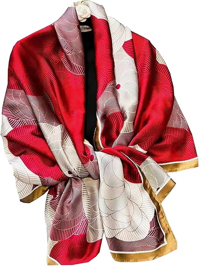 Hioyiwse Shawl Scarf For Women Lightweight Scarves Floral Pattern Formal Evening Dressesformal Shawl Summer Wraps