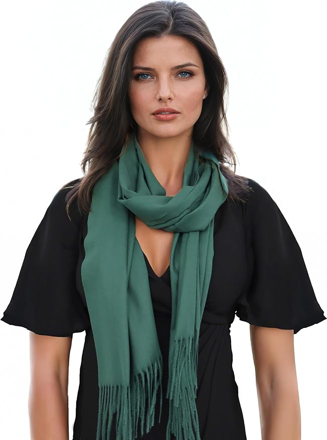 Ocomfly 100% Pashmina Scarf for Women - Premium Womens Scarves - Gift Boxed - Shawls or Wraps - Ultra Soft and Warm