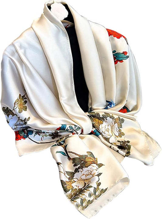 Hioyiwse Shawl Scarf For Women Lightweight Scarves Floral Pattern Formal Evening Dressesformal Shawl Summer Wraps