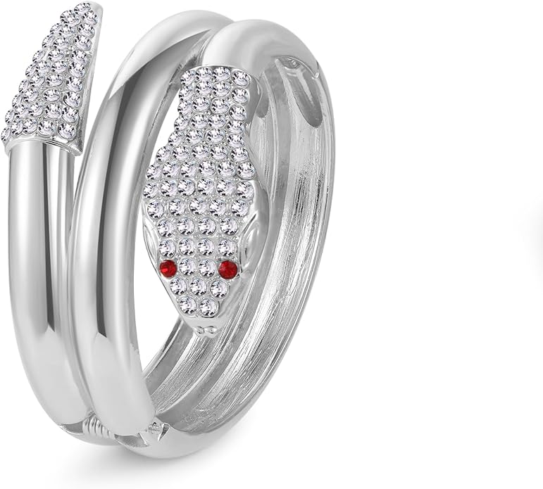 Bangle Bracelets for Women | 14K Gold Plated Trendy Wide Bracelets | Hinged Arm Cuff Bangles Chunky Bracelet for Women