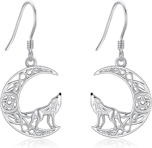 Animal Earrings 925 Sterling Silver Dangle Earrings Leverback Earrings Animal Jewelry for Women