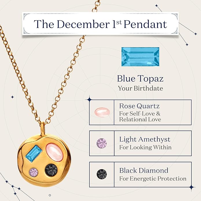 Birthdate 14k Gold Necklace for Women - 16-20in Adjustable 14 Karat Gold Chain with Lobster Clasp - Cadenas de Oro 14k Puro Para Mujer, Ladies Jewelry Birthstone
