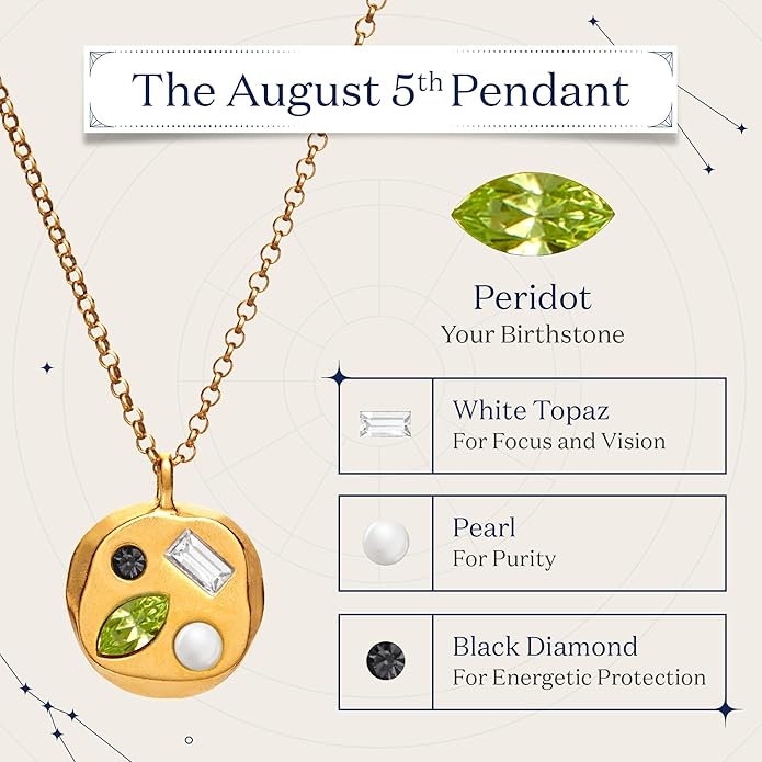 Birthdate 14k Gold Necklace for Women - 16-20in Adjustable 14 Karat Gold Chain with Lobster Clasp - Cadenas de Oro 14k Puro Para Mujer, Ladies Jewelry Birthstone