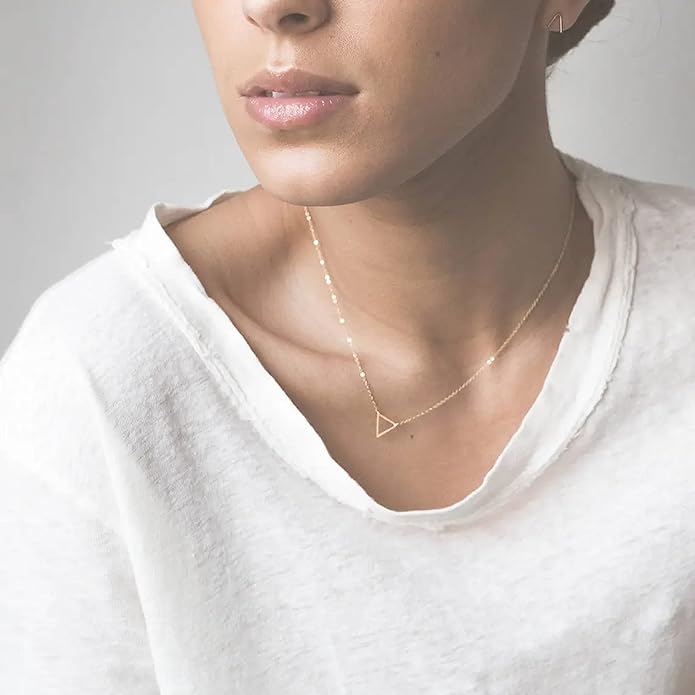 Collner 14K Gold Heart Pendant Necklace for Women Dainty Star Necklace Tiny Evil Eye Choker Necklace Boho Crescent Moon Necklace Minimalist Jewelry