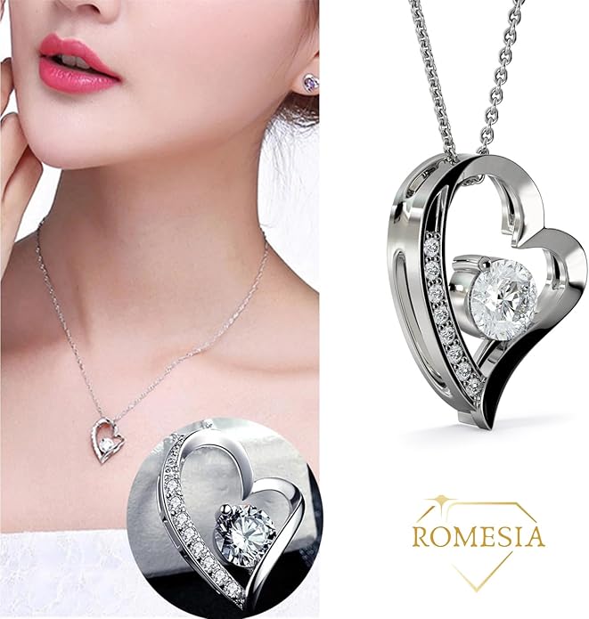 To My Soulmate Necklace For Women, Soul Mate Jewelry for Women, Future Wife Gifts, To My Wife Necklace from Husband, Gifts for Girlfriend, Pendant With Message Card