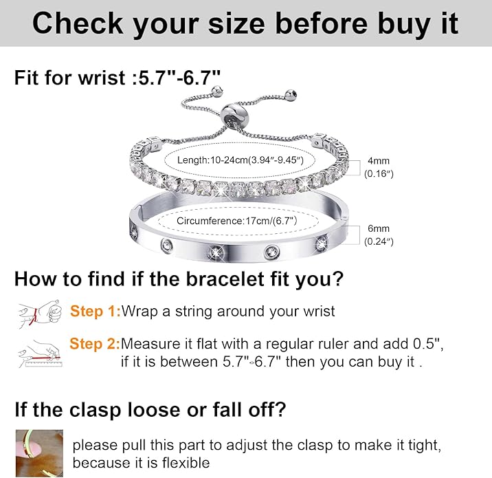 MPRAINBOW Gold Bracelets for Women, 2Pcs 18K Gold Plated Cubic Zirconia Bangle Crystal Friendship Bracelet Jewelry,Wedding Party Christmas Birthday Gifts for Her Girlfriend Sister Daughter