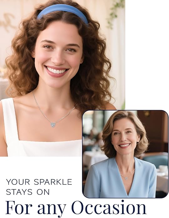 MomentWish Dancing Heart Necklace for Women, 0.5/1 Carat Dancing Moissanite Necklace for Her 925 Sterling Silver Pendant Anniversary Birthday Christmas Gift for Wife Mom Girlfriend