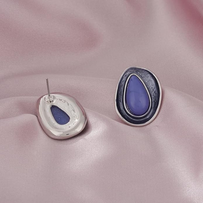 Vintage Chunky Statement Jewelry Set Retro Leaf Floral Geometric Bohemian Boho Bib Necklace Earring Set Fashion Costume Jewelry for Women Girls Wedding Party Prom Unique Gift