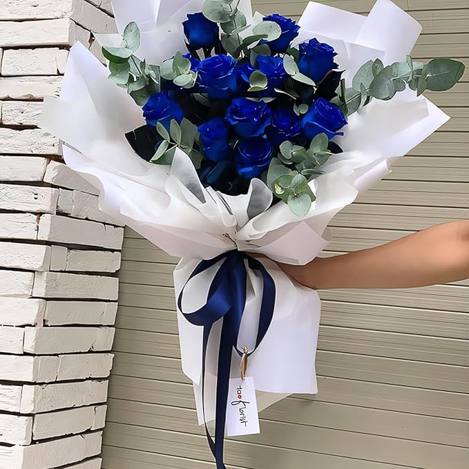 LEEQE Double Face Navy Blue Satin Ribbon 1/4 inch X 50 Yards Polyester Navy Blue Ribbon for Gift Wrapping Very Suitable for Weddings Party Hair Bow Invitation Decorations and More