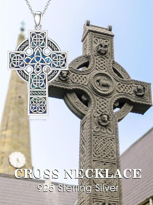Seiyang 925 Sterling Silver Mustard Seed/Cross/Star of David/Triquetra Trinity Knot/Celtic/Claddagh Necklace Christian/Irish Jewelry Gifts for Women Mom Her