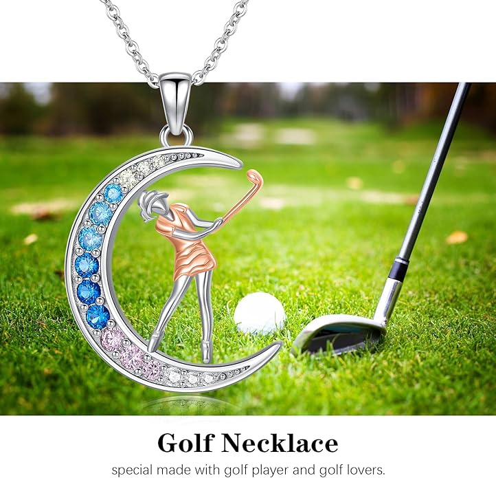 Soccer/Basketball/Gymnastics/Swimming/Ballet/Running/Golf/hockey Necklace 925 Sterling Silver Sport Jewelry Birthday Christmas Gifts for Women