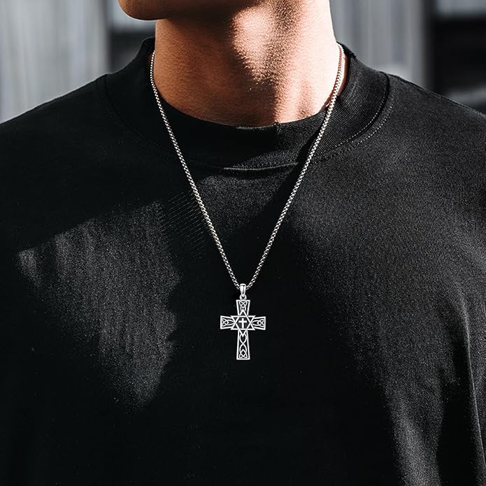 Taioiat Baseball Necklace for Men 925 Sterling Silver Sports Necklace Baseball Cross Necklace Jewelry Gifts for Women Men