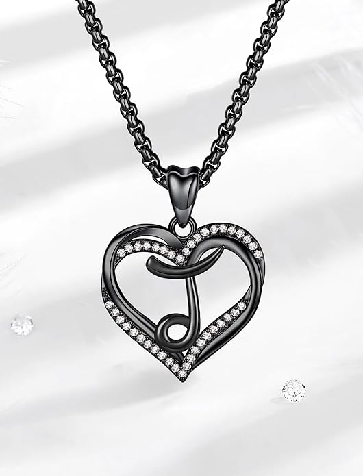 INFUSEU Unique Initial Necklaces for Women Girls Small Heart Letter Jewelry, Meaningful Personalized Gifts
