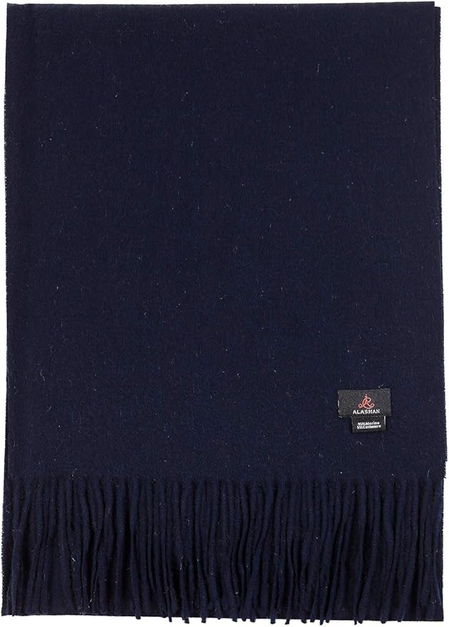 Alashan Cashmere Ultra-Fine Merino Wool and Cashmere Blend Woven Scarf -Luxe fabric-Lightweight- 72" x 12"