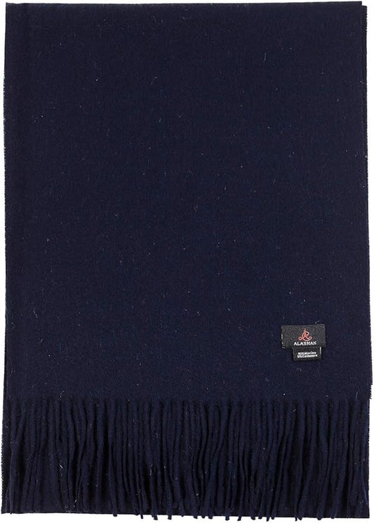 Alashan Cashmere Ultra-Fine Merino Wool and Cashmere Blend Woven Scarf -Luxe fabric-Lightweight- 72" x 12"
