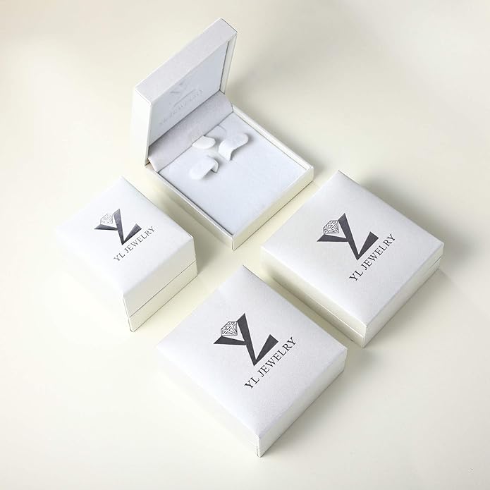 YL Heart Dangle Earrings 925 Sterling Silver Drop Earrings Birthstone Leverback Jewelry for Women