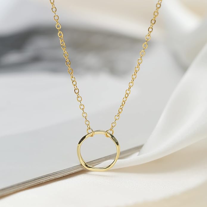 Collner 14K Gold Heart Pendant Necklace for Women Dainty Star Necklace Tiny Evil Eye Choker Necklace Boho Crescent Moon Necklace Minimalist Jewelry