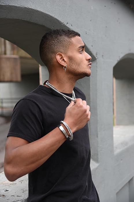 Men's Chain Bracelet Sets Stainless Steel - Choice of Size and Colors