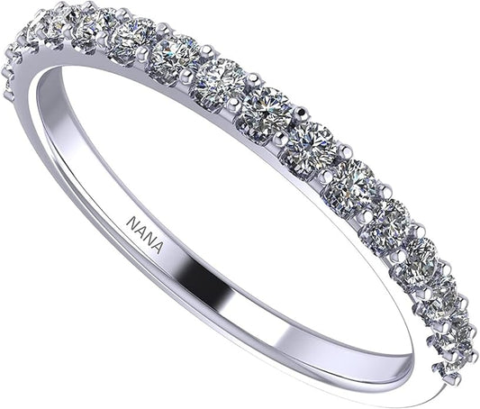 NANA Jewels Sterling Silver Engagement Rings for Women - Choose Simulated Morganite, Citrine, Aquamarine & More