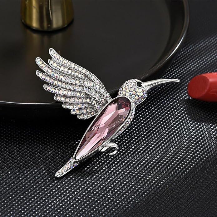 Animal Brooch for Women Girls 18k Gold Plated Animal Brooch Pin Rhinestone Animal Brooch Lapel Pin Jewelry Thanksgiving Day Birthday Wedding Gifts for Mom Wife