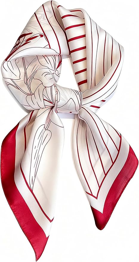 Hioyiwse Satin Bandanas Head Scarf For Women Hair Scarves Accessories Lightweight Fashion Wrap Neck Silk Sleeping Headscarf