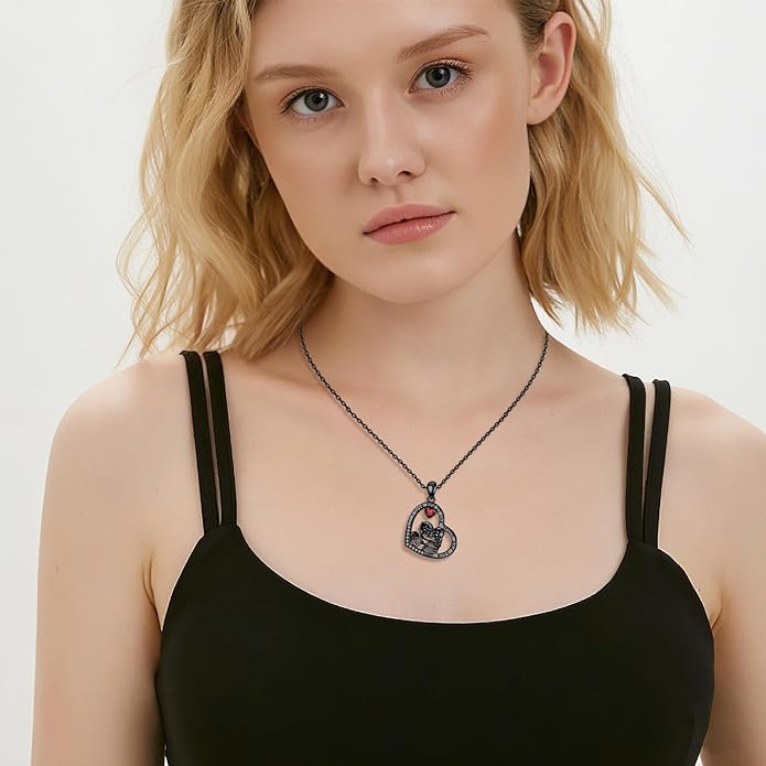 KoyeKei Sterling Silver Halloween Necklace Gothic Jewelry Gifts for Women Men
