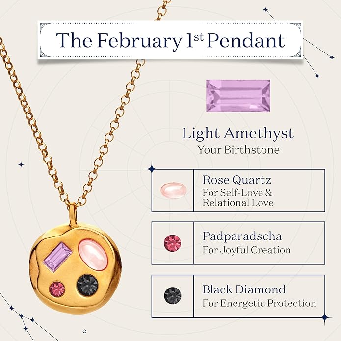 Birthdate 14k Gold Necklace for Women - 16-20in Adjustable 14 Karat Gold Chain with Lobster Clasp - Cadenas de Oro 14k Puro Para Mujer, Ladies Jewelry Birthstone
