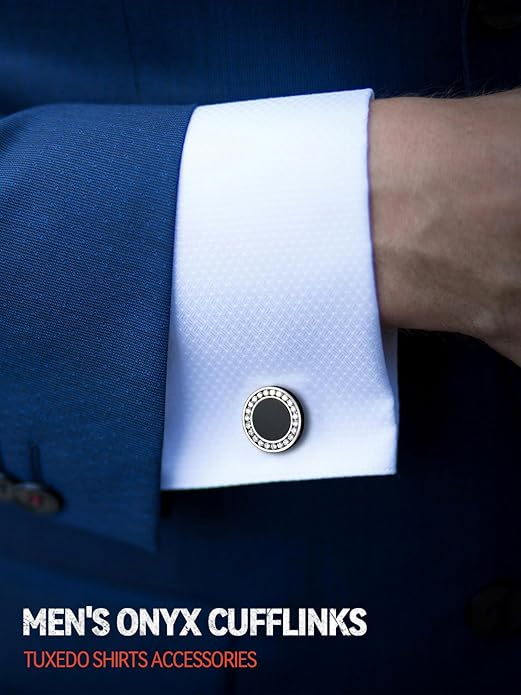 FaithHeart Mens Cufflinks, Norse Viking Tuxedo Shirt Cuff Links, Stainless Steel Cuff Links and Shirt Studs, Gift Box
