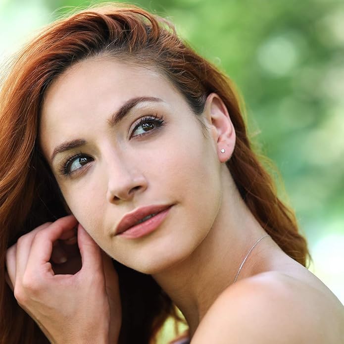 Gem Stone King 0.20 to 6 Cttw 14K Gold Lab Grown Diamond Stud Earrings | Gold Earrings For Women Men | E-F Color | VS1-VS2 Clarity