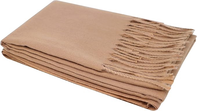 Ocomfly 100% Pashmina Scarf for Women - Premium Womens Scarves - Gift Boxed - Shawls or Wraps - Ultra Soft and Warm