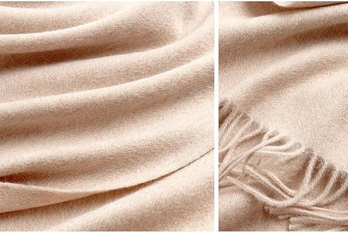 Novawo Wool Shawl Large Thick Pashmina Travel Blanket Scarf Winter Wraps for Women