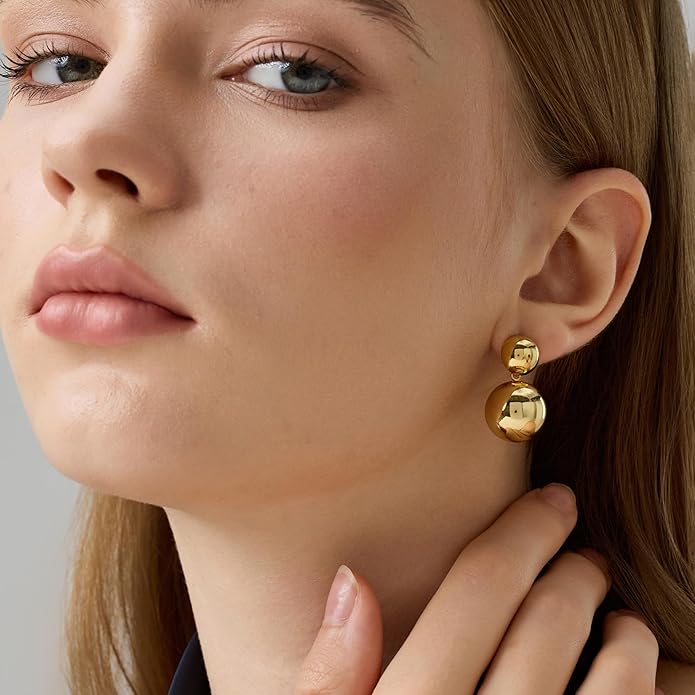 Green Crystal huggie gold hoop earrings for women Girls,14K Gold Plated with 925 Sterling Silver Post color Cubic Zirconia dainty cute Earrings| CZ Stud Earring