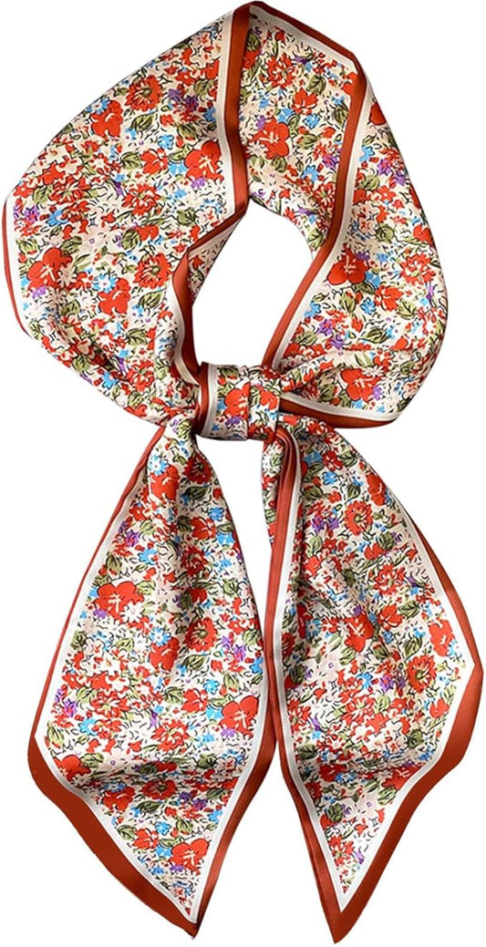 Dailyacc Hair Scarf for Women Fashion Silky Satin Headscarf Wrap Breathable Lightweight Neck Scarves For Handbag