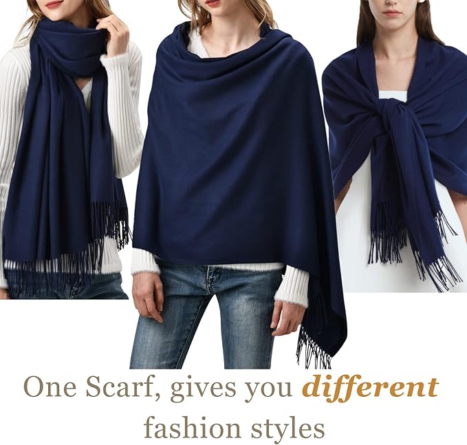 FURTALK Winter Scarf for Women Pashmina Shawl Wraps Soft Warm Fashion Blanket Scarves Gifts