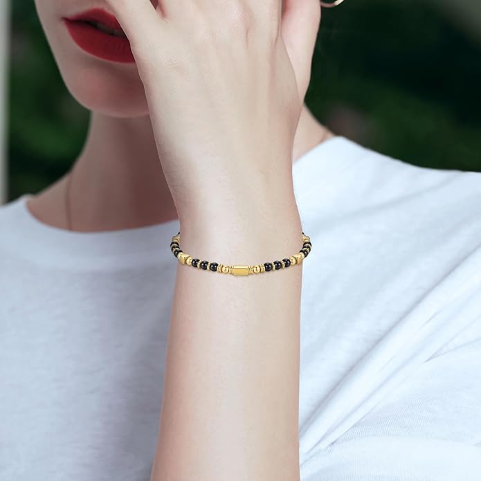 Beaded Bracelets for Women - Silver and Gold Boho Bracelets, Trendy Jewelry Gifts for Lover, Mom, Friends