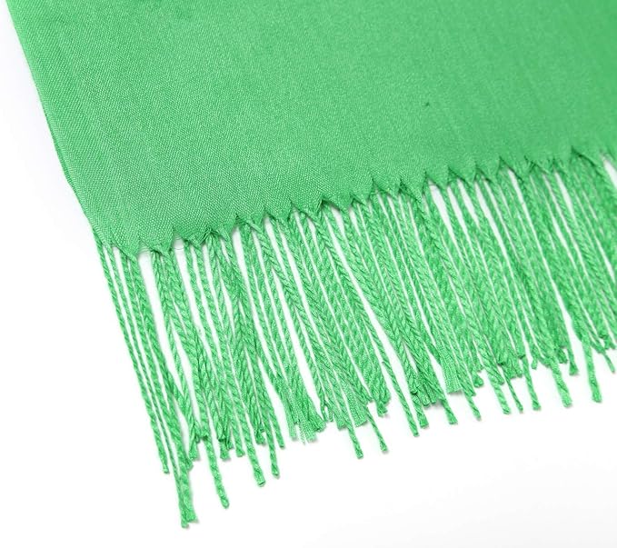 Cindy & Wendy Pashmina Shawls and Wraps Large Scarfs for Women Wedding Party Bridal Long Fashion Solid Shawl Wrap Fringes
