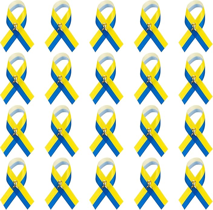 1/2/5/10/25/50/100pcs Satin Awareness Ribbon Pins (Pick your color), for Cancer & Disease Awareness, Bulk Quantities for Fundraising, Events, Gift Giving