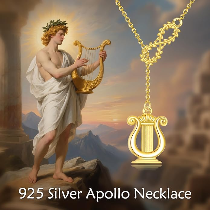 Apollo Necklace 925 Sterling Silver Infinity Y Necklace Greek Mythology Jewelry Gifts for Women