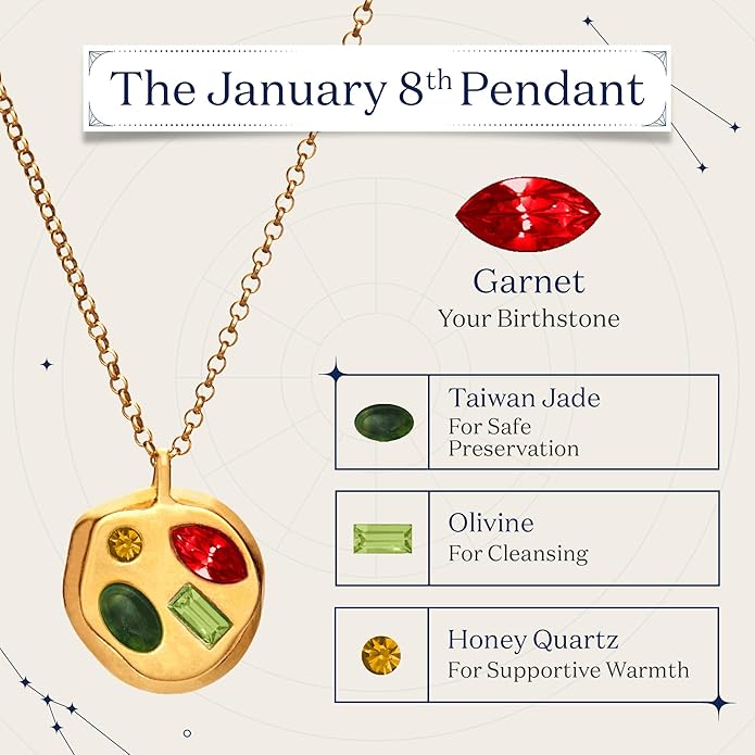 Birthdate 14k Gold Necklace for Women - 16-20in Adjustable 14 Karat Gold Chain with Lobster Clasp - Cadenas de Oro 14k Puro Para Mujer, Ladies Jewelry Birthstone