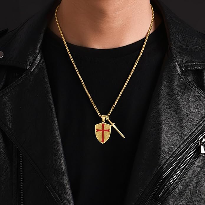 Taioiat Saint Necklace 925 Sterling Silver St Necklace Amulet Pendant Jewelry Religious Gift for Men Women